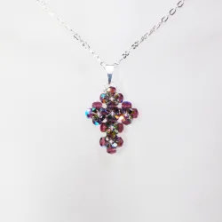 Pendant 45cm - Theophanie-Silver Chain - Pendant 45cm - Laiton argenté